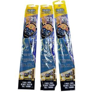 3-Pack Bumblebee FaceKite 20″ — Poly Flyable Kite with SkyTails-Handle Easy Fly